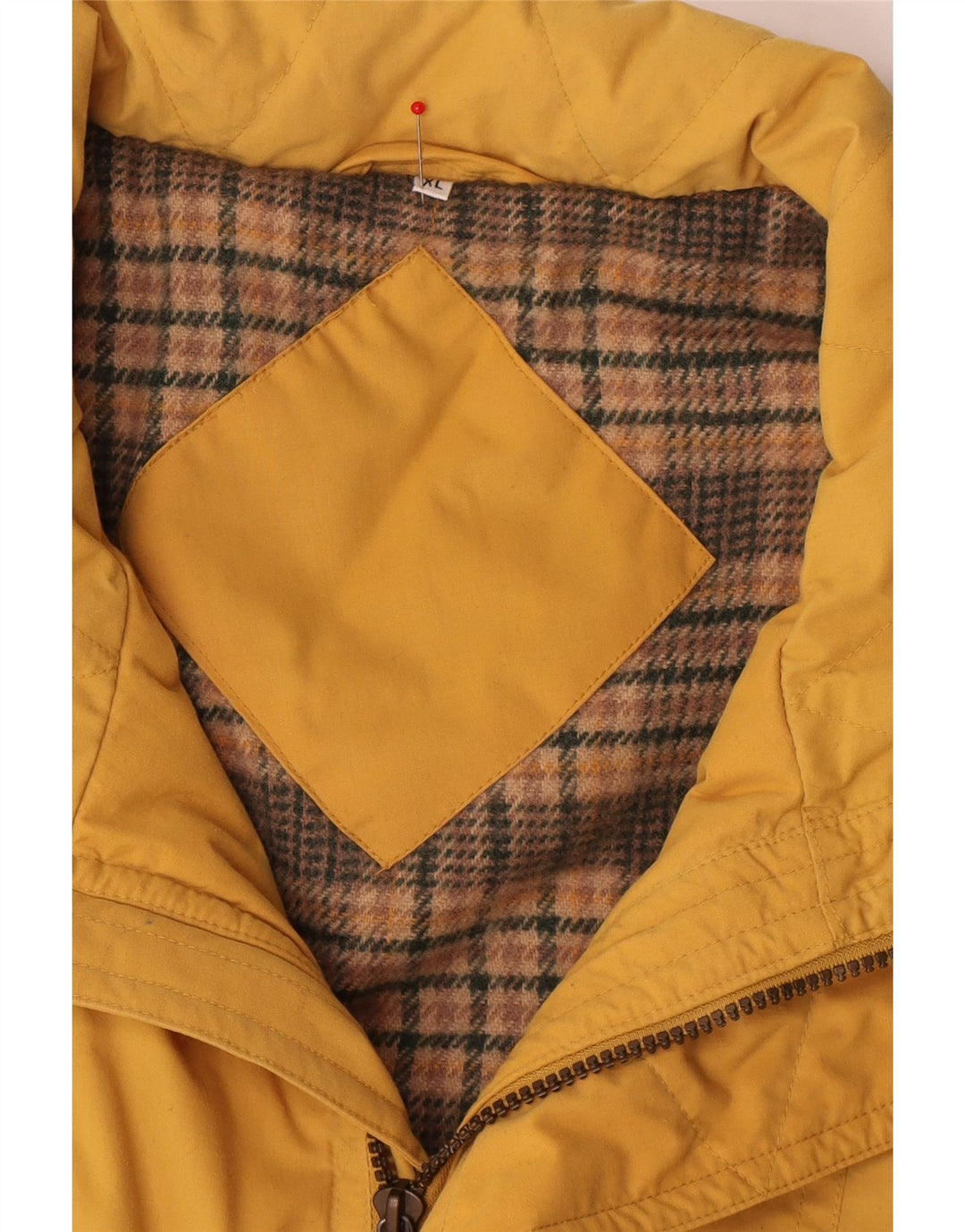 Vintage Herren Utility Gilet UK 42 XL Gelb Polyester