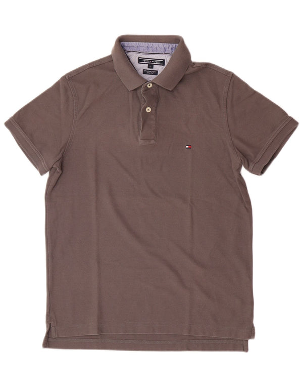 Tommy Hilfiger Herren Slim Fit Poloshirt mittelbraune Baumwolle