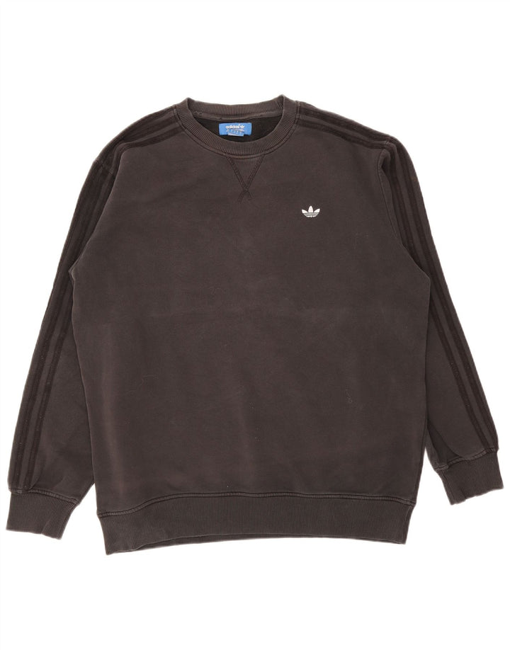 Adidas Herren Sweatshirt Pullover große graue Baumwolle