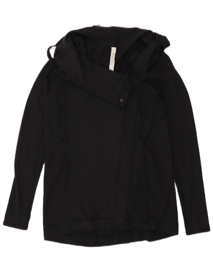 Lululemon Damen-Trainingsanzug-Top-Jacke, US 4, Small, Schwarz, Modal
