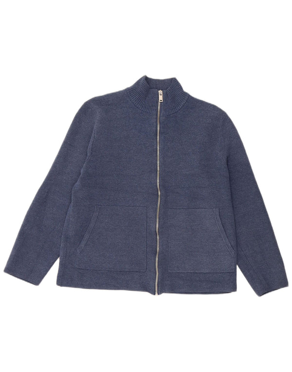 Marks & Spencer Damen-Cardigan-Pullover UK 14 Medium Marineblau Polyester
