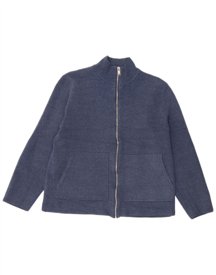 Marks & Spencer Damen-Cardigan-Pullover UK 14 Medium Marineblau Polyester