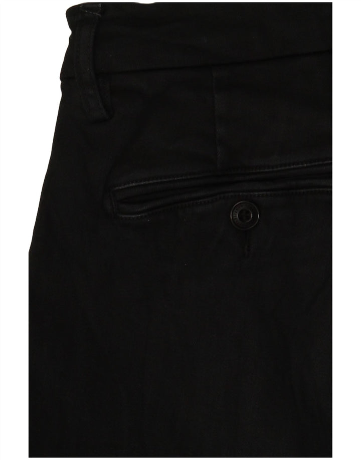 Replay Damen Zeumar Slim Chino Hose W30 L32 Schwarz Baumwolle