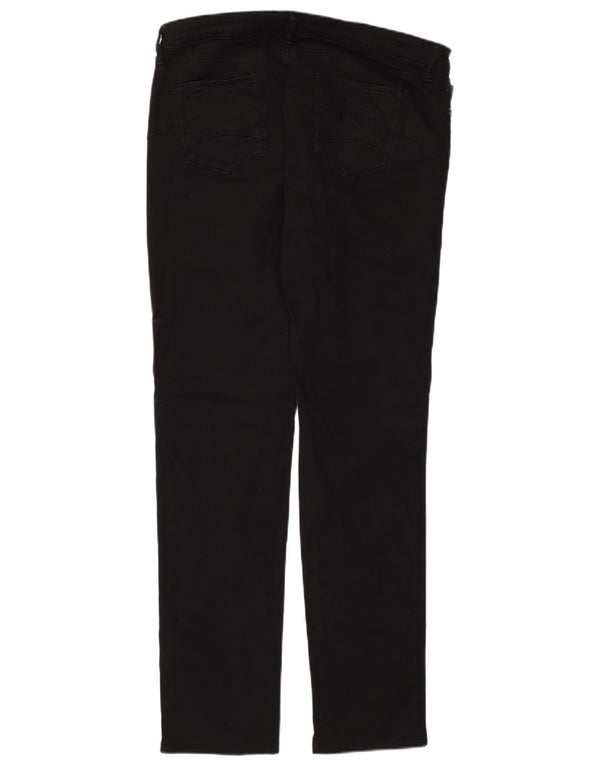 Moschino Damen Slim Jeans W31 L30 Schwarze Baumwolle