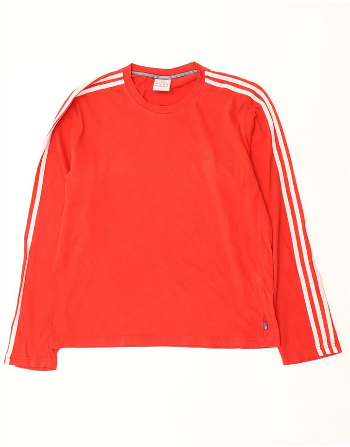 ADIDAS Herren Top Langarm Große rote Baumwolle