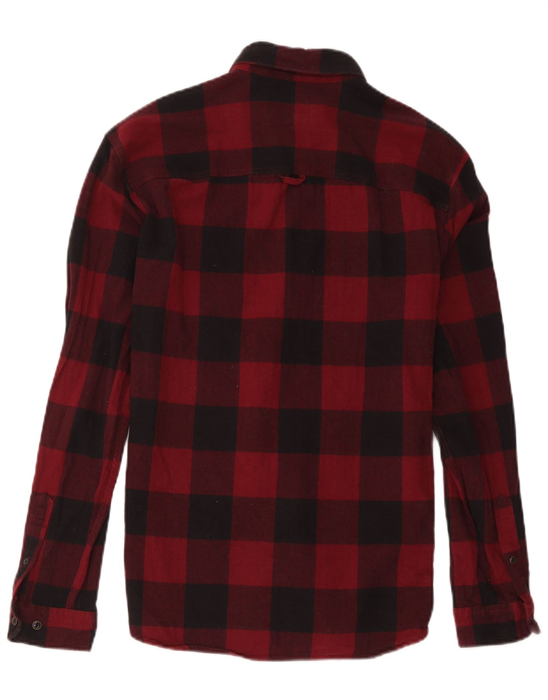 Jack & Jones Herren-Flanellhemd, mittelrot, kariert, Baumwolle