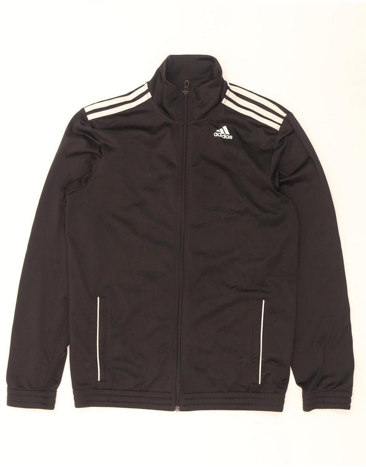 Adidas Herren-Trainingsanzug-Top-Jacke, großes schwarzes Polyester