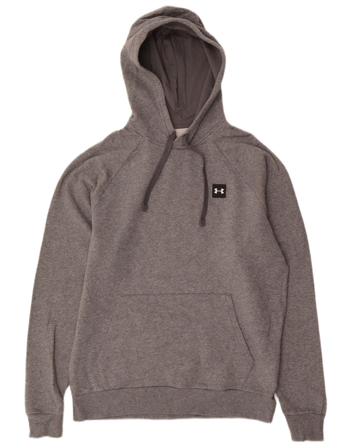 Under Armour Herren Cold Gear Kapuzenpullover mittelgraue Baumwolle