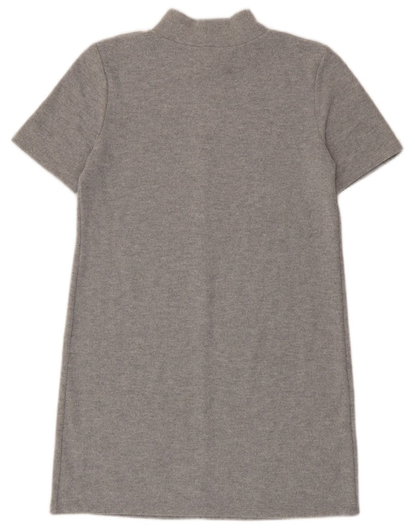 Zara Damen Etuikleid UK 12 Mittelgrau