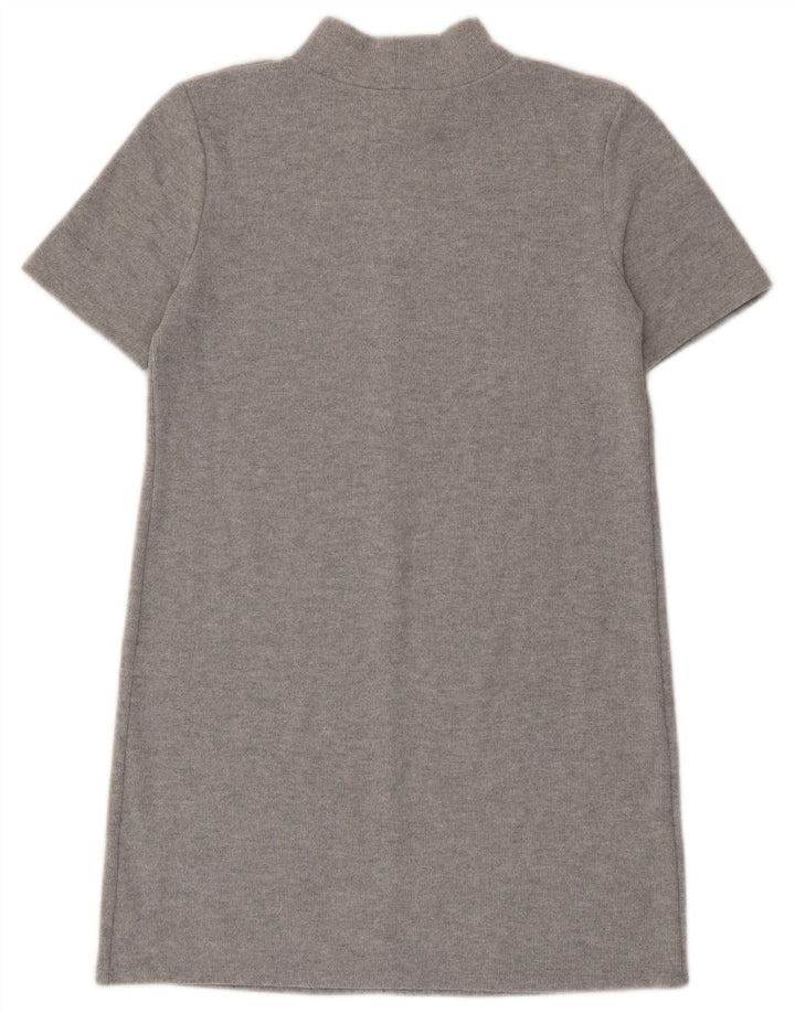 Zara Damen Etuikleid UK 12 Mittelgrau