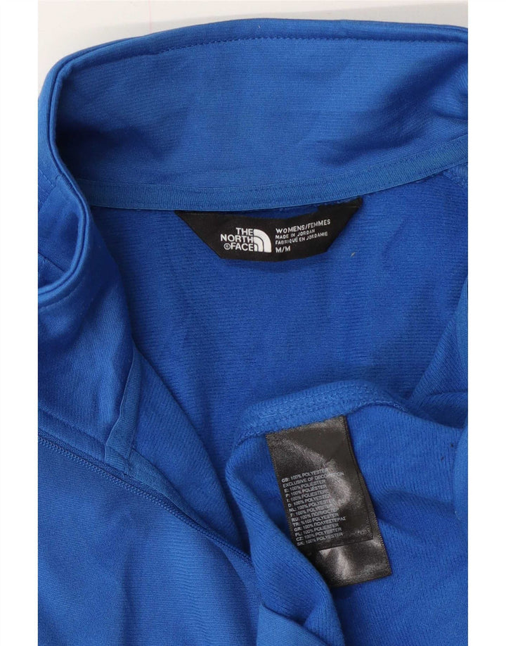 The North Face Damen-Pullover-Trainingsanzugoberteil mit Reißverschluss und Halsausschnitt, UK 14, Mittelblau