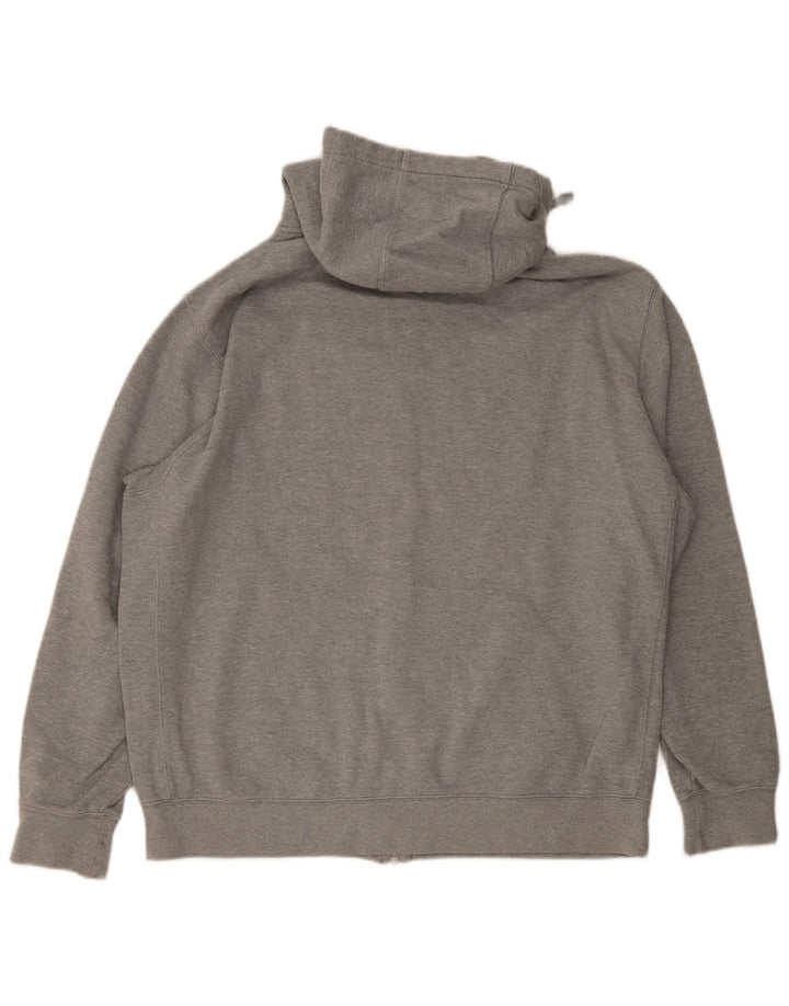 Nike Herren-Kapuzenpullover mit Reißverschluss, XL, graue Baumwolle