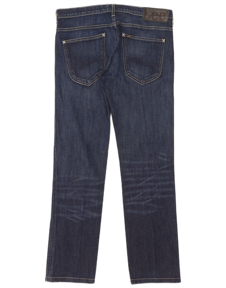 Lee Herren Powell Straight Jeans W33 L31 Blaue Baumwolle