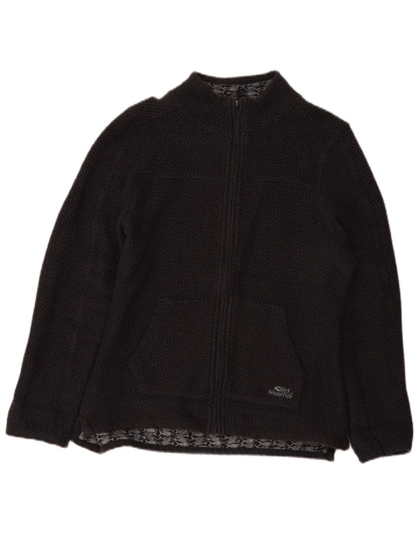 Weird Fish Damen-Trainingsanzug-Top-Jacke, UK 16, Größe L, Grau, Baumwolle