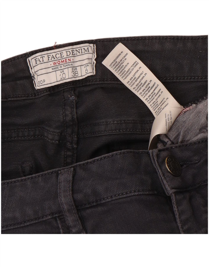 Fat Face Damen-Cropped-Jeans, UK 10, Größe S, W28, L23, Grau, Baumwolle