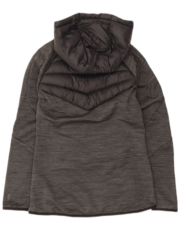 Puma Damen-Kapuzenjacke, wattiert, Gr. 8, Größe S, grau, Polyester