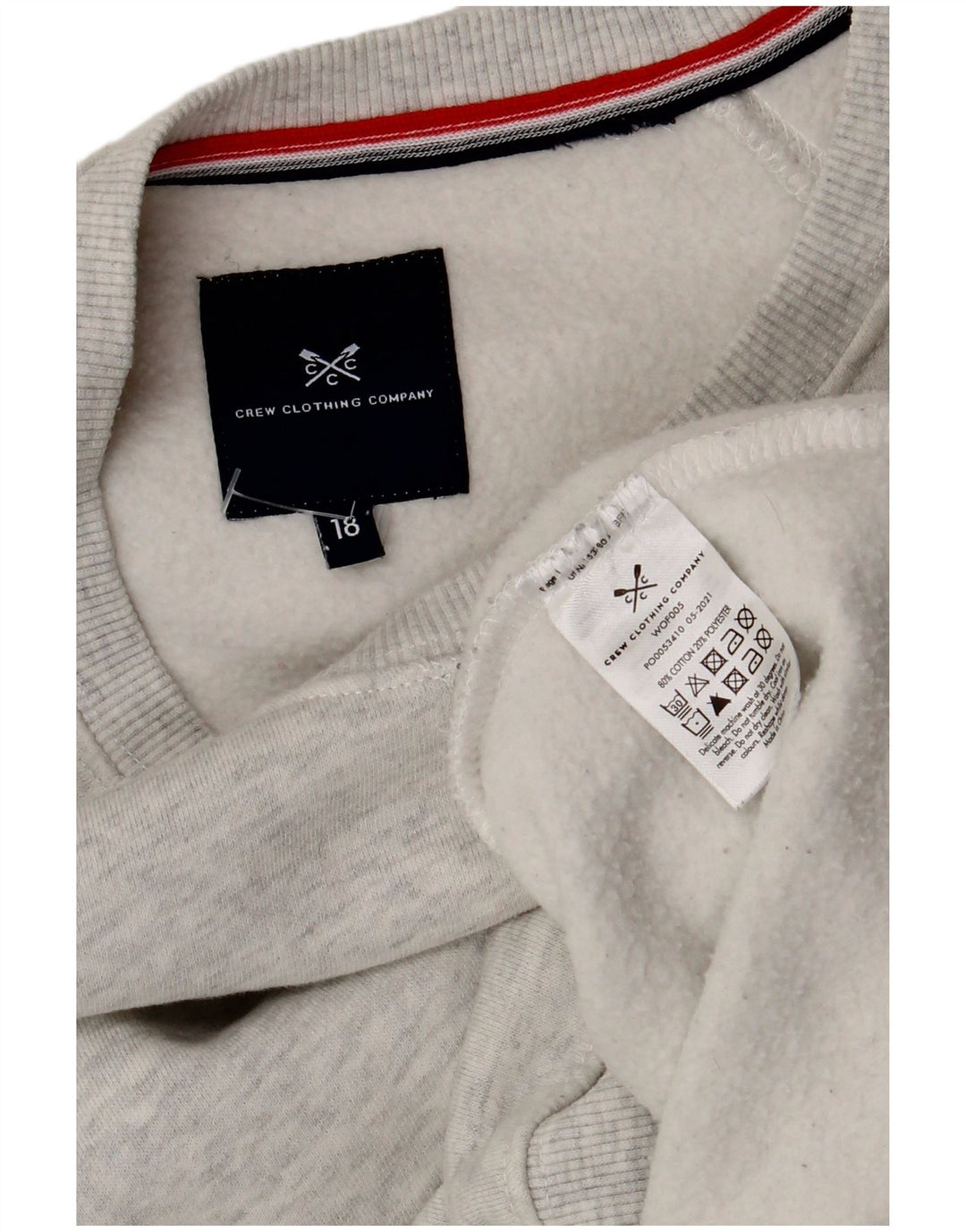 Crew Clothing Damen-Sweatshirt in Übergröße, Gr. 18, XL, Grau meliert