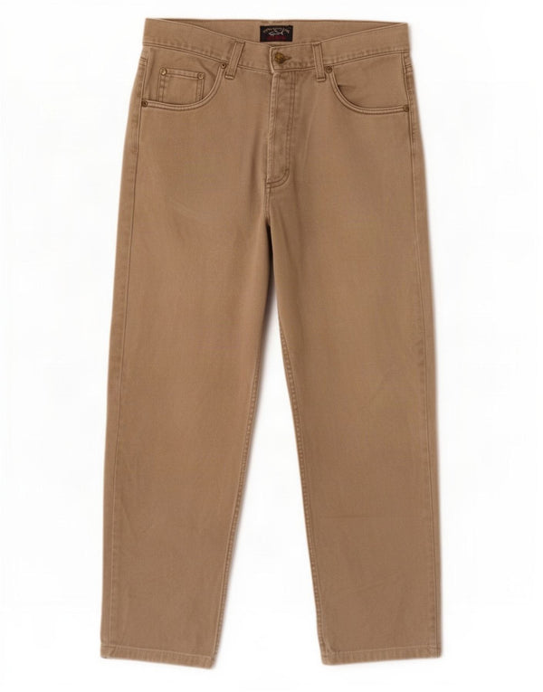 Paul & Shark Mens Yachting Straight Jeans IT 50 Large W31 L28 Beige Cotton