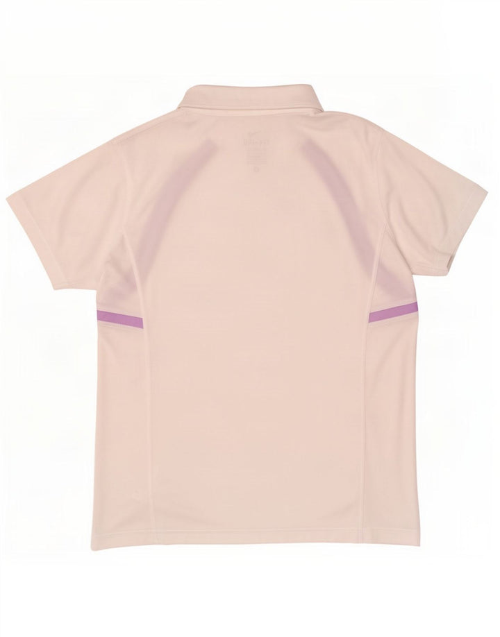 Nike Damen Dri Fit Poloshirt UK 12/14 Mittelweißes Polyester