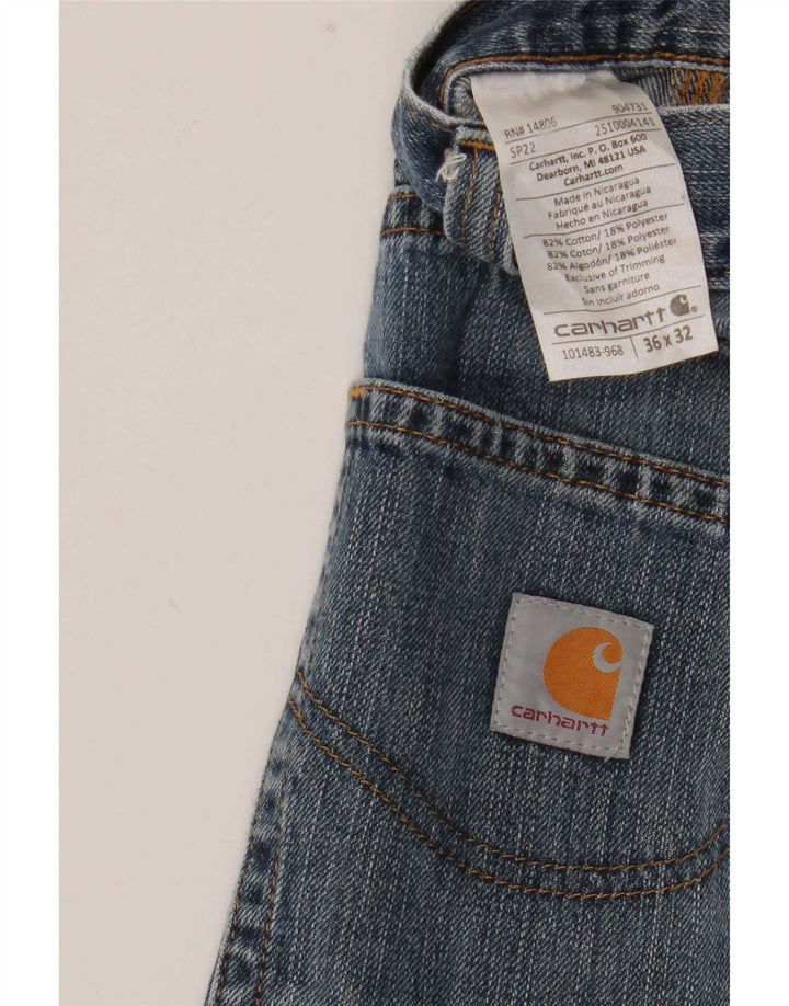 Carhartt Herren Straight Jeans W36 L32 Blaue Baumwolle