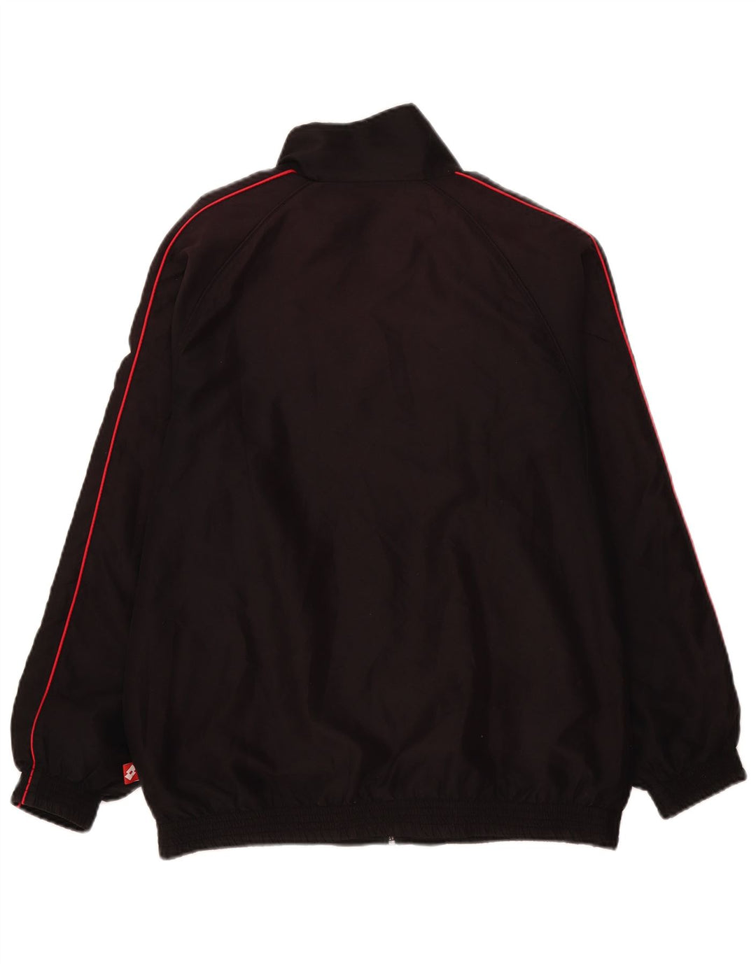 Lotto Herren-Trainingsanzug-Top-Jacke, Mittelschwarzes Polyester