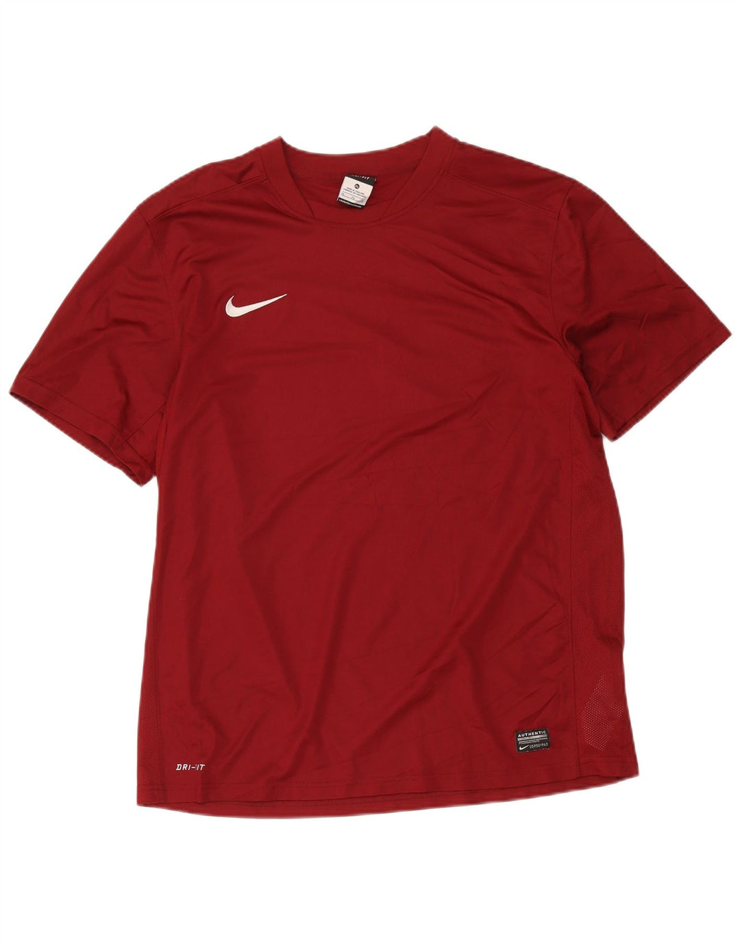 Nike Herren Dri Fit T-Shirt Top XL Burgund Polyester