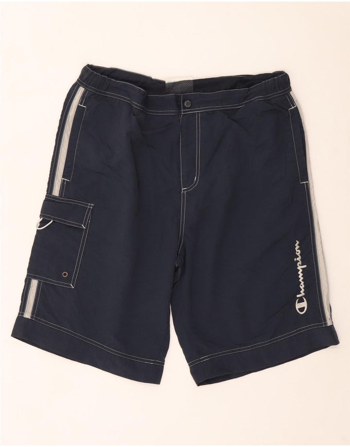 Champion Herren-Badeshorts mit Grafik, XL, Marineblau, Polyester