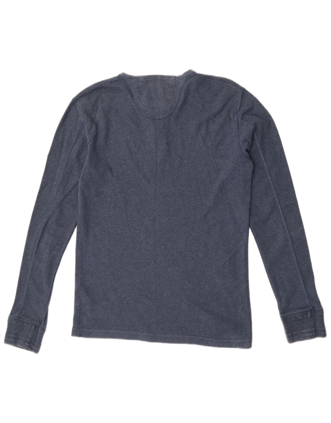 Superdry Herren-Langarmoberteil aus mittelblauer Baumwolle