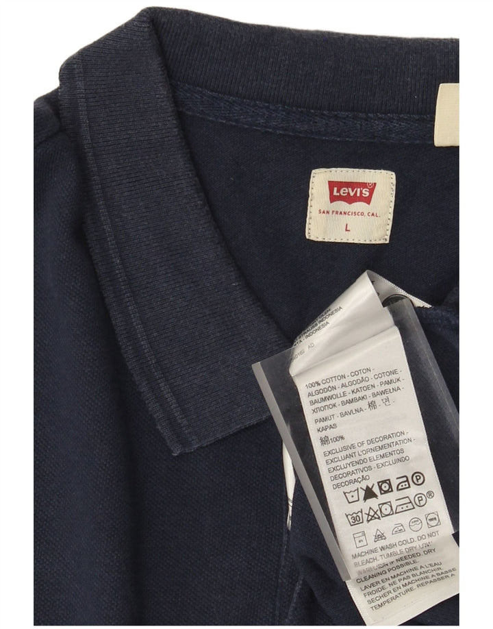 Levi's Herren-Poloshirt, groß, marineblau, Baumwolle