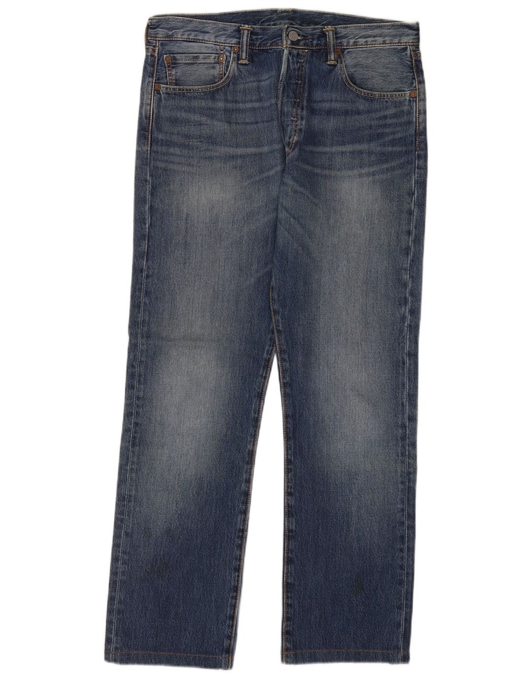 Levi's Herren 501 Straight Jeans W33 L30 Blaue Baumwolle