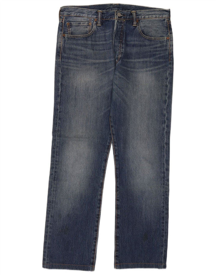 Levi's Herren 501 Straight Jeans W33 L30 Blaue Baumwolle