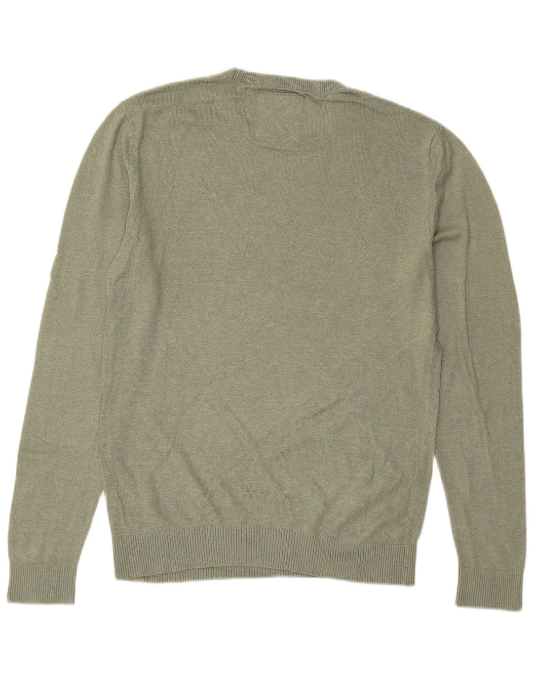 Hollister Herren-Pullover mit Rundhalsausschnitt, Mittelgrün