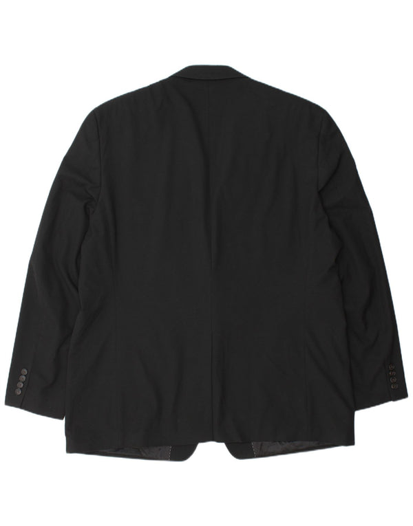 CHAPS Herren-Blazer, lang, 2 Knöpfe, UK 48, 4XL, Schwarz, Polyester