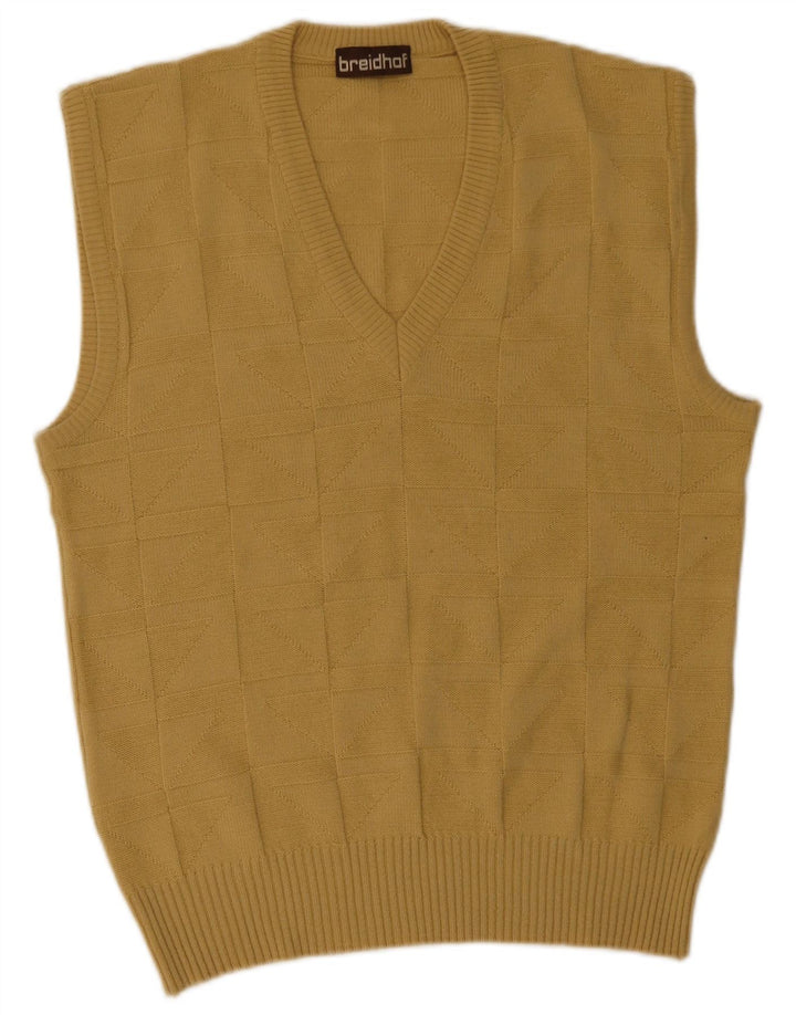 Breidhof Herren Weste Tank Top Mittelgelb