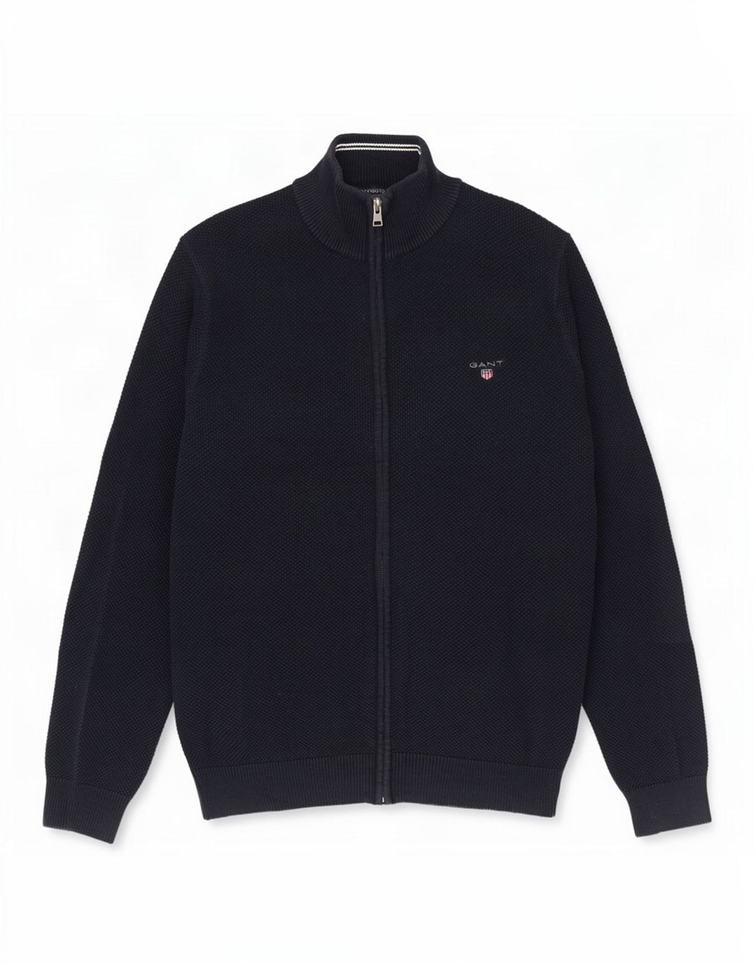 Gant Herren-Strickjacke, groß, marineblau, Baumwolle