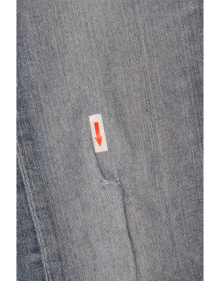 Lee Damen Daren Straight Jeans W34 L30 Blaue Baumwolle
