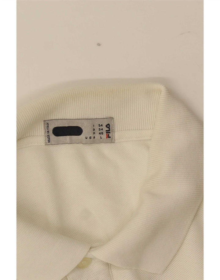Fila Herren Poloshirt Large Weiß