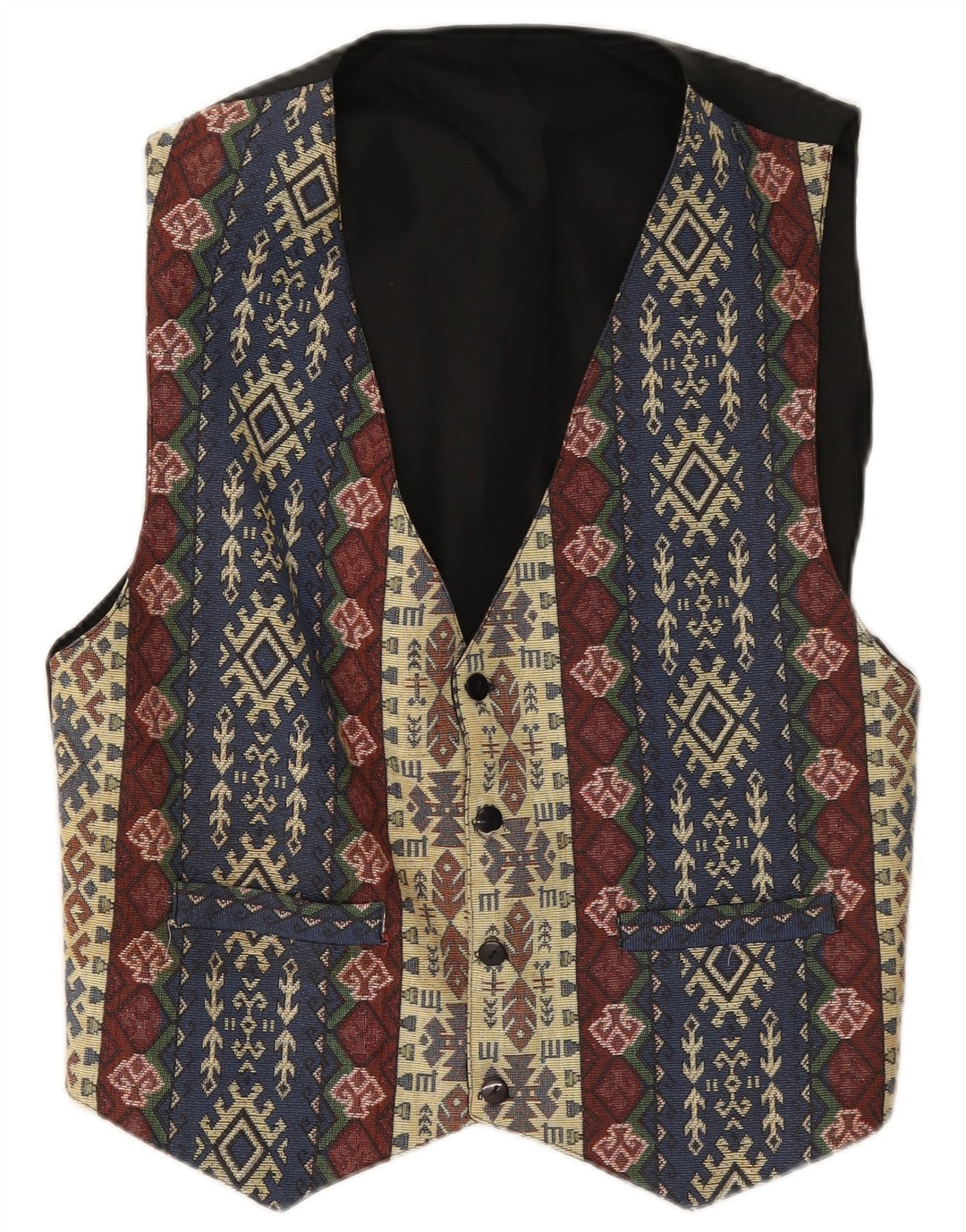 Vintage Herren Weste XS Mehrfarbig Fair Isle