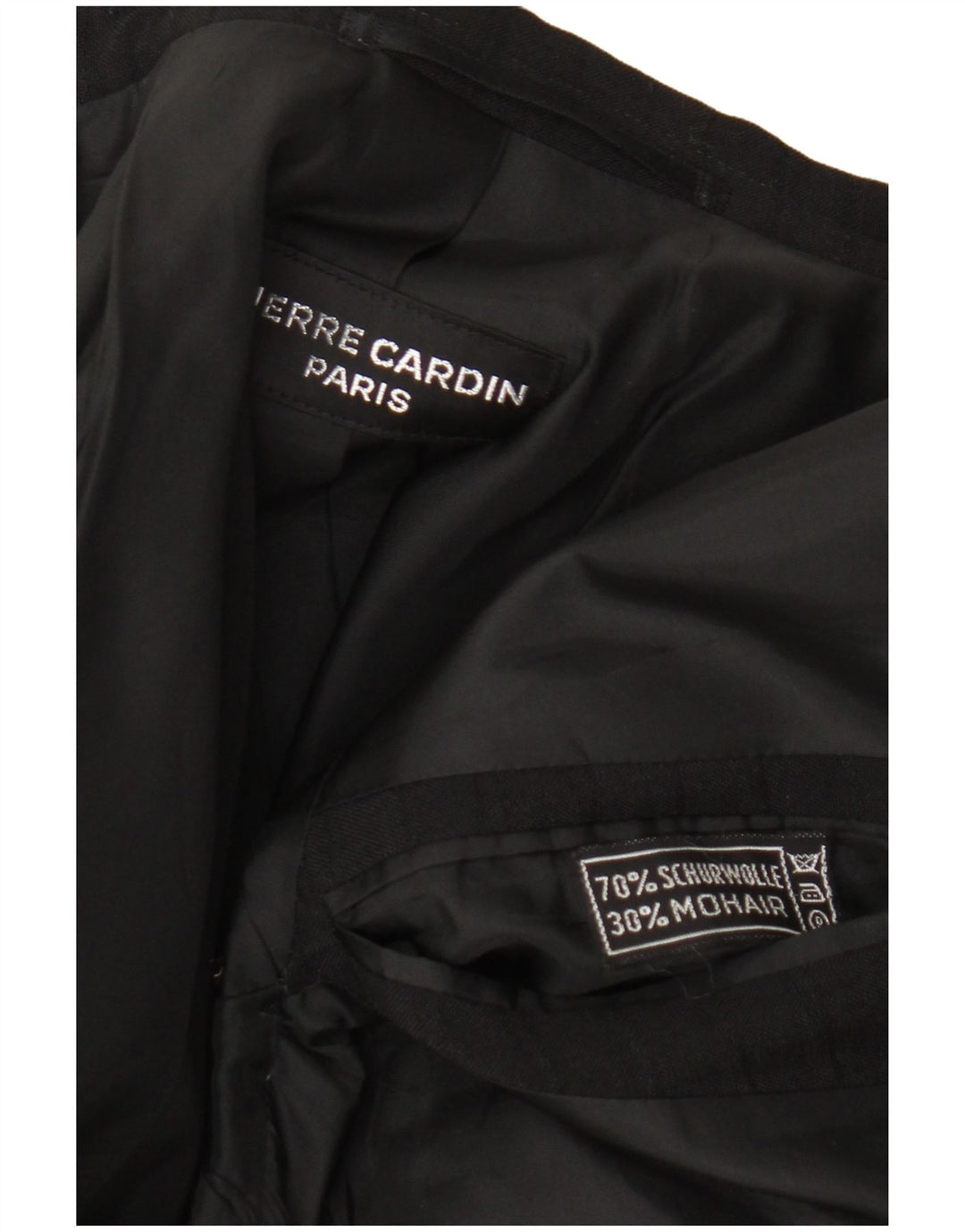 Pierre Cardin Herren 3-Knopf-Blazerjacke UK 38 Mittelschwarze Wolle