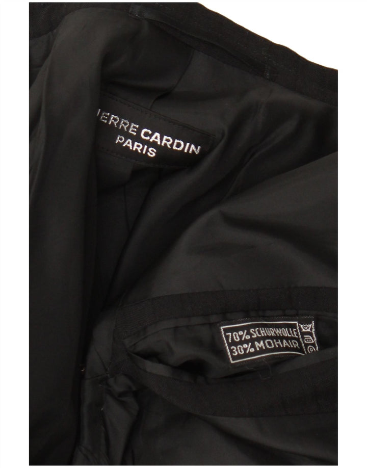 Pierre Cardin Herren 3-Knopf-Blazerjacke UK 38 Mittelschwarze Wolle