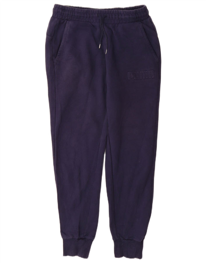 PUMA Herren-Trainingshose, Jogginghose, klein, marineblau, Baumwolle