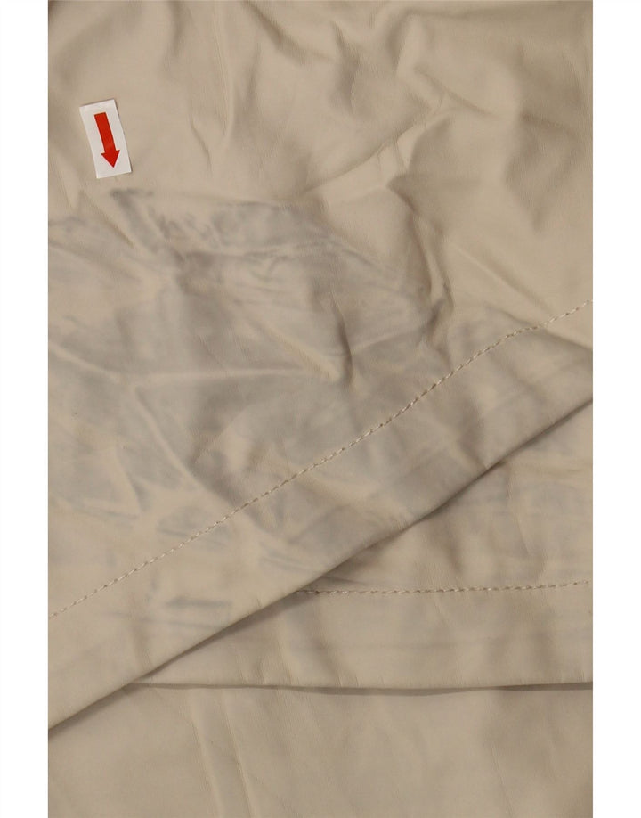 Zara Damen-Windbreaker-Mantel mit Kapuze, UK 16, Größe L, Beige, Polyester