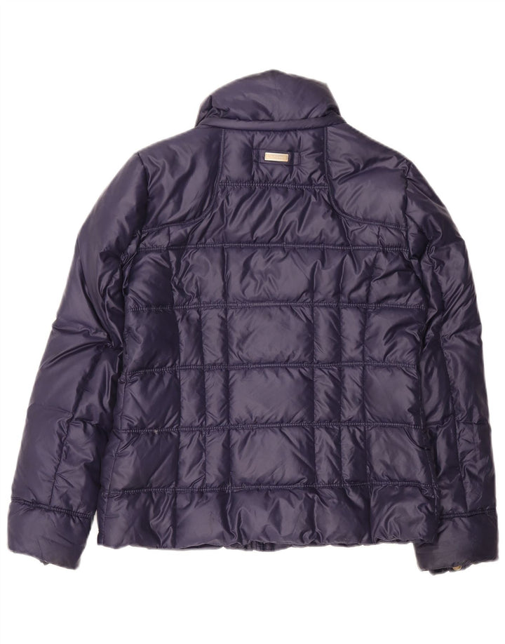 Henry Cottons Damen Wattierte Jacke IT 44 Medium Navy Blue Polyamid