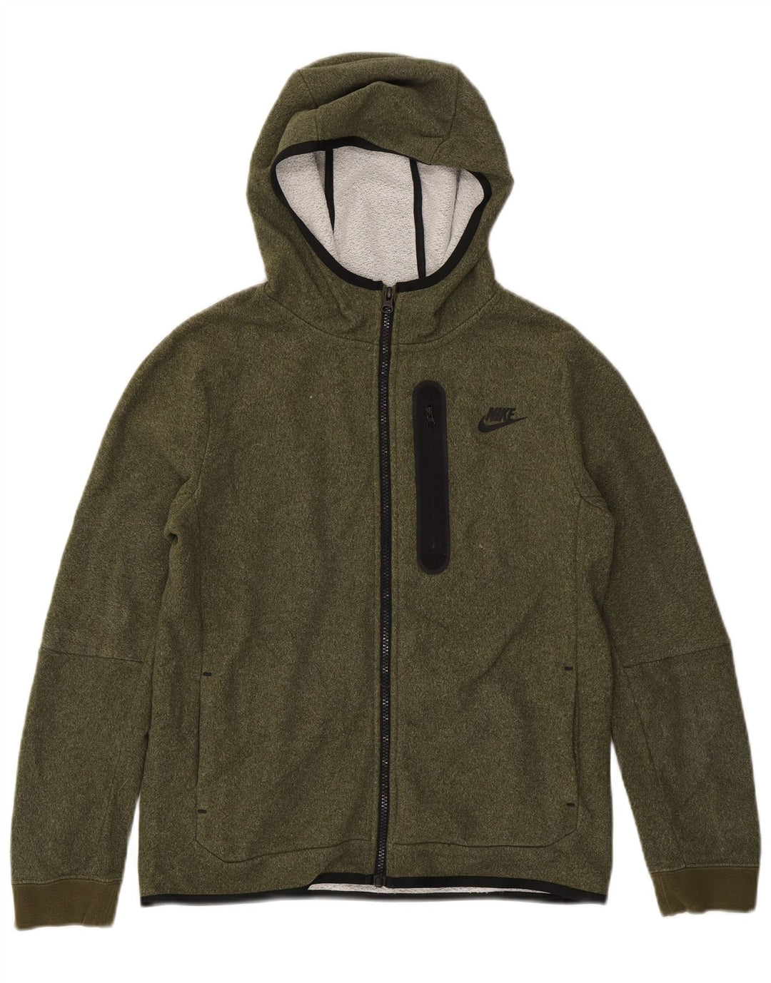 Nike Jungen-Kapuzenpullover mit Reißverschluss, 13–14 Jahre, XL, Khaki, Polyester