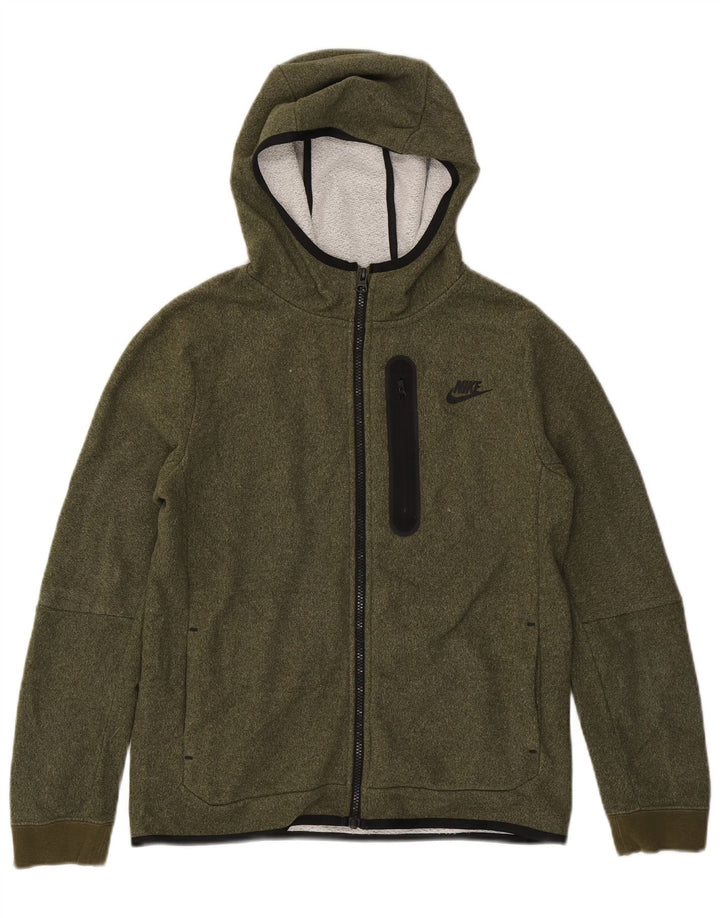 Nike Jungen-Kapuzenpullover mit Reißverschluss, 13–14 Jahre, XL, Khaki, Polyester