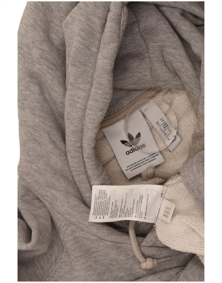 Adidas Herren Graphic Hoodie Pullover mittelgraue Baumwolle