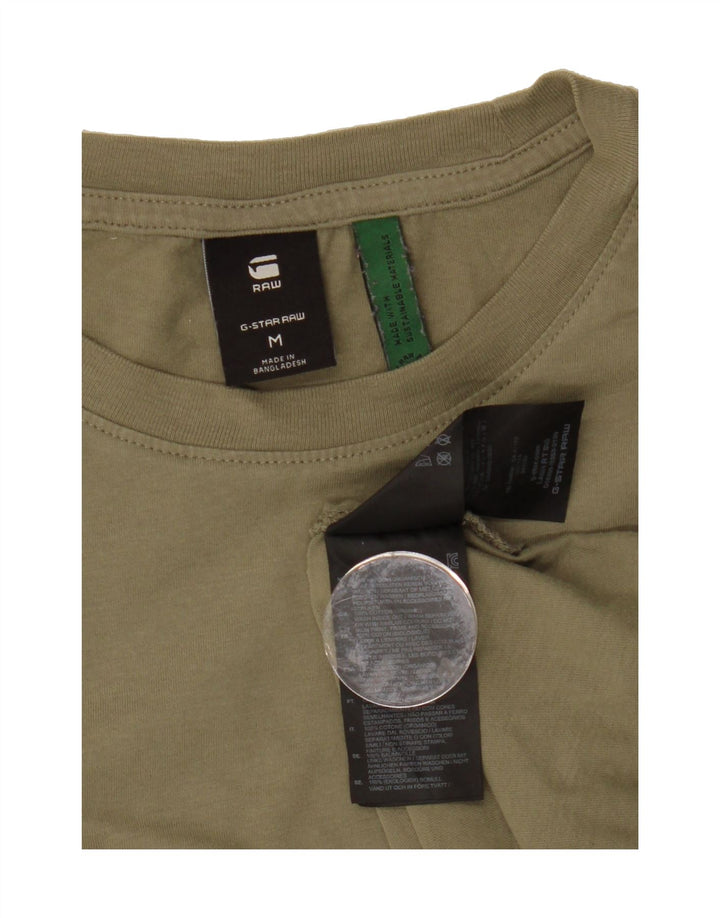 G-STAR Mens T-Shirt Top Medium Khaki Cotton Vintage G-Star and Second-Hand G-Star from Messina Hembry 