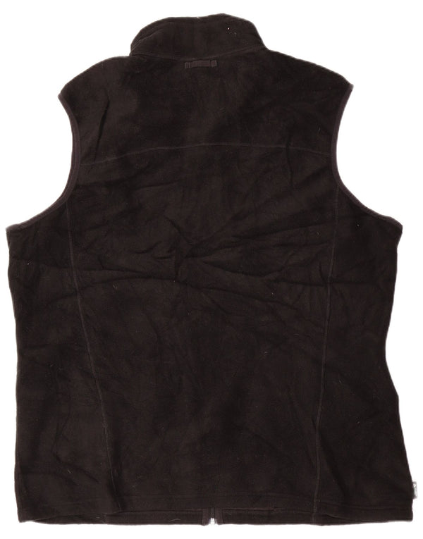 EDDIE BAUER Mens Tall Liner Fleece Gilet UK 42 XL Schwarz Polyester