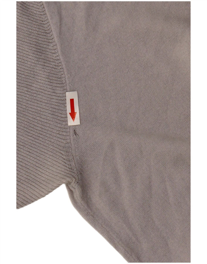 Reiss Herren-Poloshirt aus mittelgrauer Baumwolle