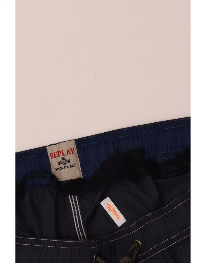 Replay Badeshorts für Jungen, 11–12 Jahre, Größe L, Marineblau, Polyamid